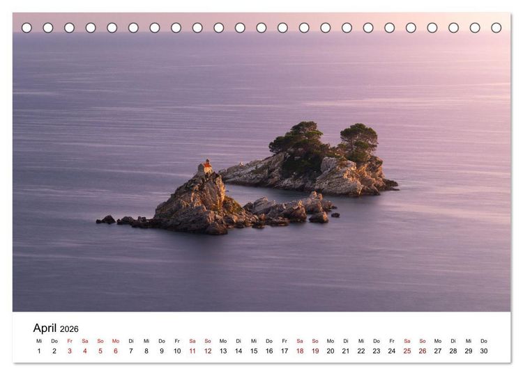 Produktbild: Im Rhythmus der Wellen - Ein Jahr am Meer (Tischkalender 2026 DIN A5 quer), CALVENDO Monatskalender