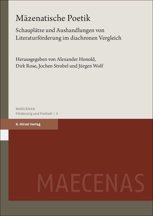 Produktbild: M&auml;zenatische Poetik