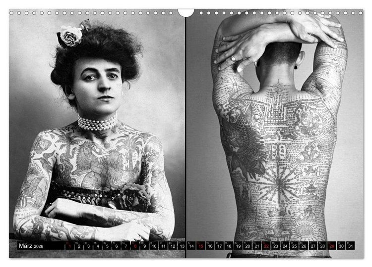 Produktbild: K&ouml;rperkult Tattoo (Wandkalender 2026 DIN A3 quer), CALVENDO Monatskalender