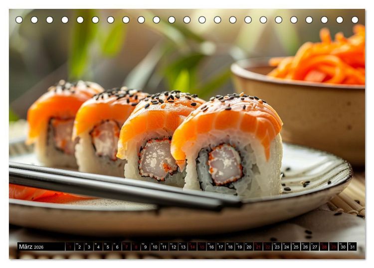 Produktbild: Sushi Zauber (Tischkalender 2026 DIN A5 quer), CALVENDO Monatskalender