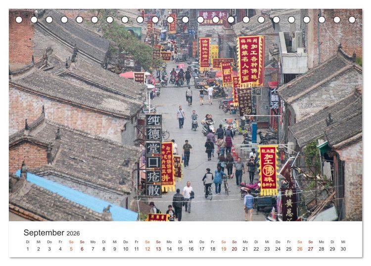 Produktbild: China - Tradition und Moderne (Tischkalender 2026 DIN A5 quer), CALVENDO Monatskalender
