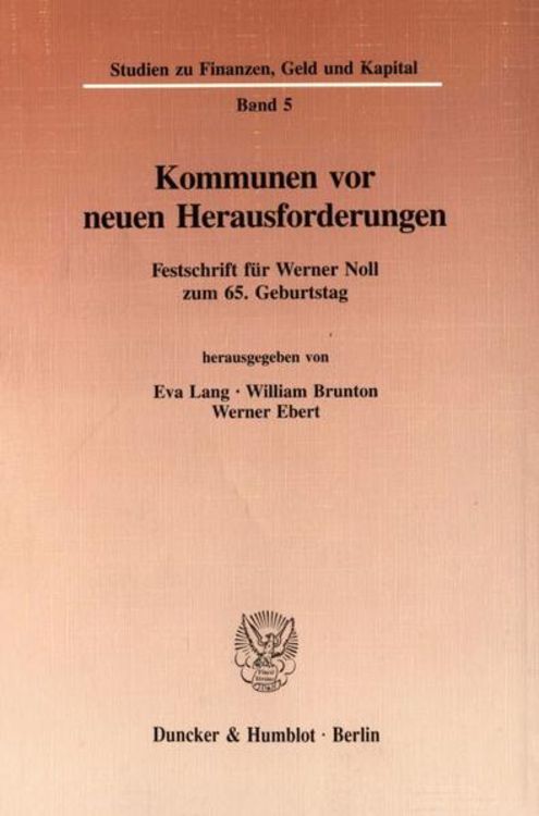 Produktbild: Kommunen vor neuen Herausforderungen.