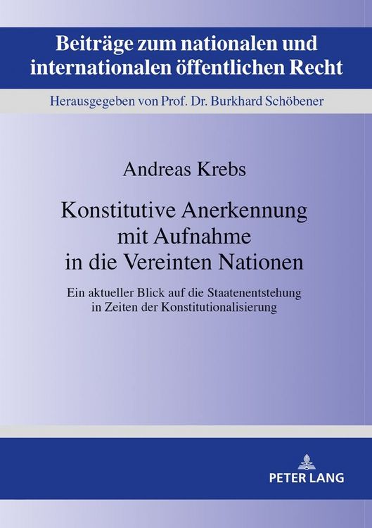 Produktbild: Konstitutive Anerkennung mit Aufnahme in die Vereinten Nationen