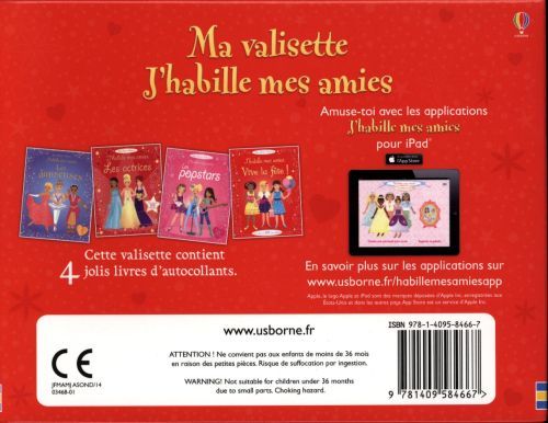 Produktbild: J'habille mes amies : 4 livres d'autocollants
