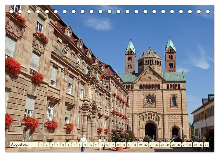 Produktbild: Speyer am Rhein Kaiserdom und Pilgerstadt (Tischkalender 2027 DIN A5 quer), CALVENDO Monatskalender