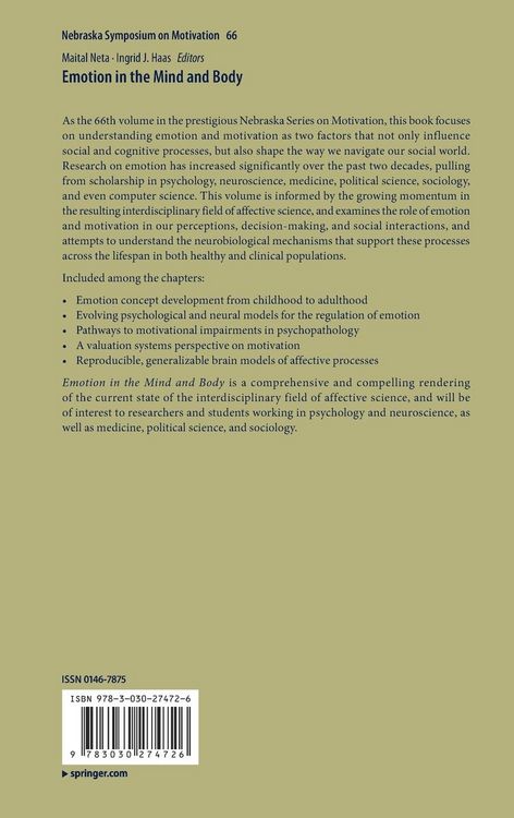 Produktbild: Emotion in the Mind and Body