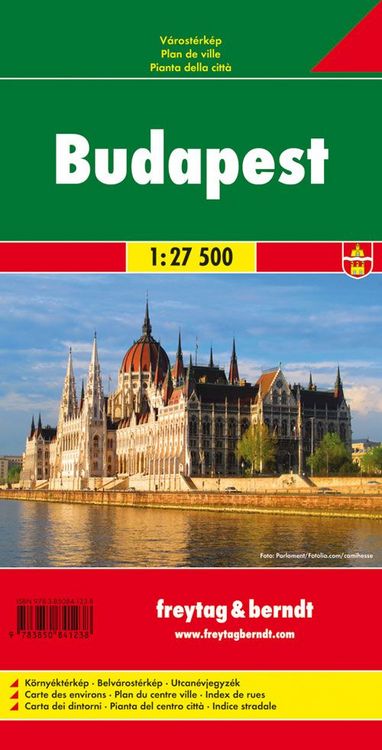 Produktbild: Budapest Stadtplan 1 : 27 500