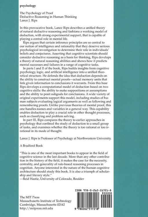 Produktbild: The Psychology of Proof