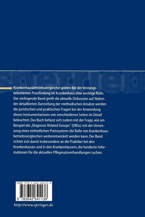 Produktbild: Krankenhausbetriebsvergleich