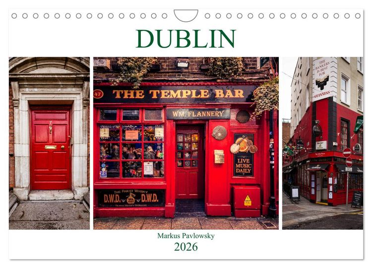Produktbild: Dublin (Wandkalender 2026 DIN A4 quer), CALVENDO Monatskalender