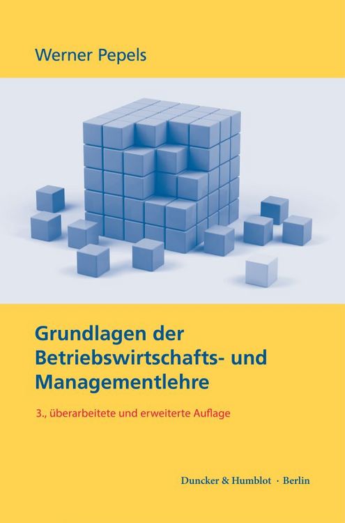 Produktbild: Grundlagen der Betriebswirtschafts- und Managementlehre