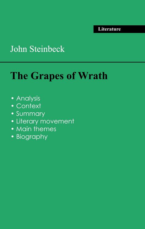 Produktbild: Succeed all your 2026 exams: Analysis of the novel of John Steinbeck's The Grapes of Wrath