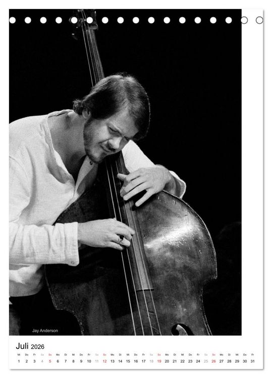 Produktbild: Jazz live (Tischkalender 2026 DIN A5 hoch), CALVENDO Monatskalender
