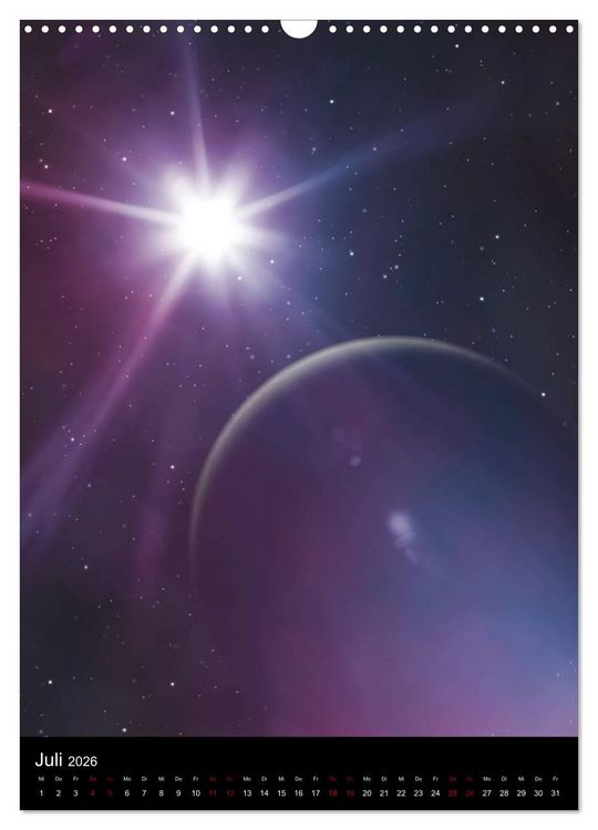 Produktbild: Weit entfernte Welten (Wandkalender 2026 DIN A3 hoch), CALVENDO Monatskalender