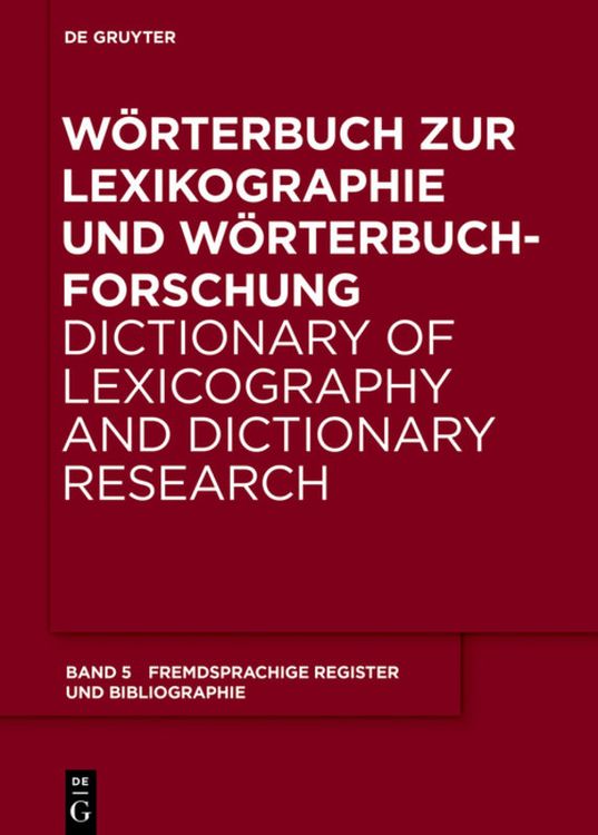 Produktbild: &Auml;quivalentregister und Bibliographie