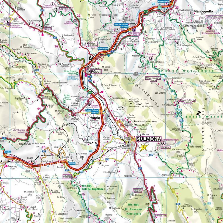 Produktbild: freytag & berndt Stra&szlig;enkarte Abruzzen - Molise 1:150.000