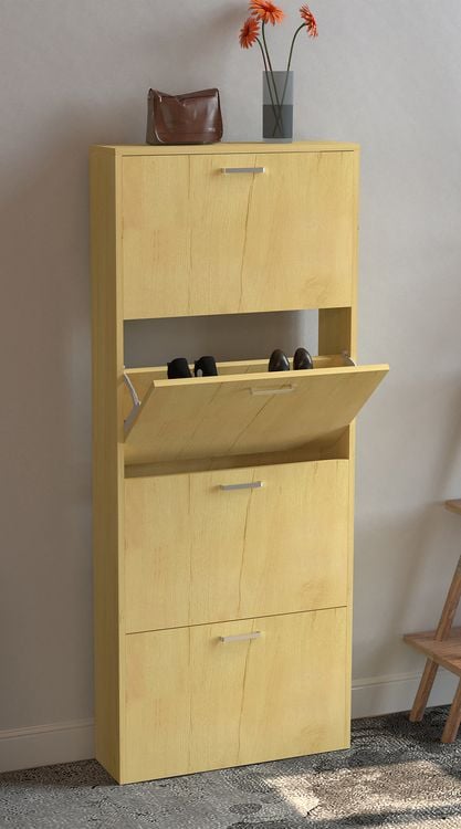 Produktbild: Holz Schuhregal Schuhschrank Schuhkipper Sulos L