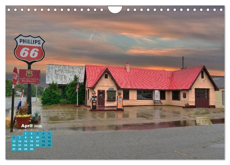 Produktbild: Historic Route 66 - National Scenic Byway (Wandkalender 2026 DIN A4 quer), CALVENDO Monatskalender
