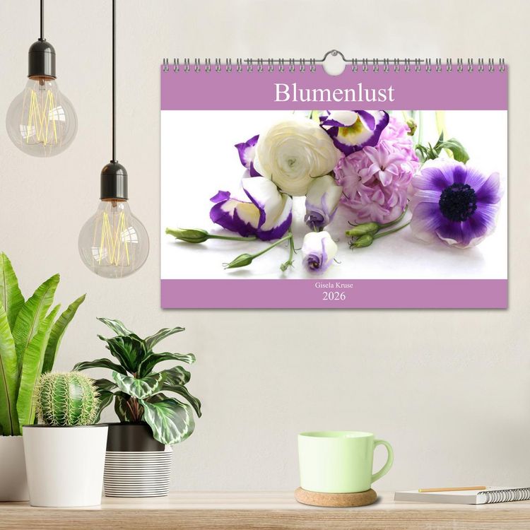 Produktbild: Blumenlust (Wandkalender 2026 DIN A4 quer), CALVENDO Monatskalender
