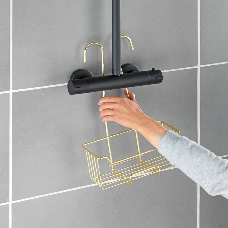 Produktbild: Thermostat-Dusch-Caddy Mod. Milo Gold, Edelstahl rostfrei