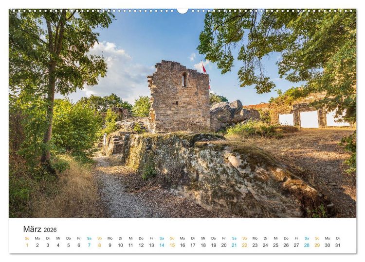 Produktbild: Ha&szlig;berge - Burgen und Burgruinen (hochwertiger Premium Wandkalender 2026 DIN A2 quer), Kunstdruck in Hochglanz