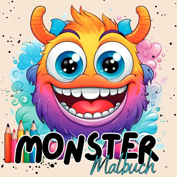 Produktbild: Monster Malbuch ab 4 Jahren