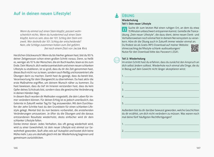 Produktbild: Lifestyle Schlank! Selbstcoaching statt Di&auml;t mit Coaching- und Audio&uuml;bungen.