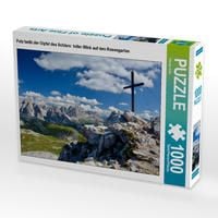 Produktbild: CALVENDO Puzzle Petz hei&szlig;t der Gipfel des Schlern: toller Blick auf den Rosengarten | 1000 Teile Lege-Gr&ouml;&szlig;e 64x48cm Foto-Puzzle f&uuml;r gl&uuml;ckliche Stunden
