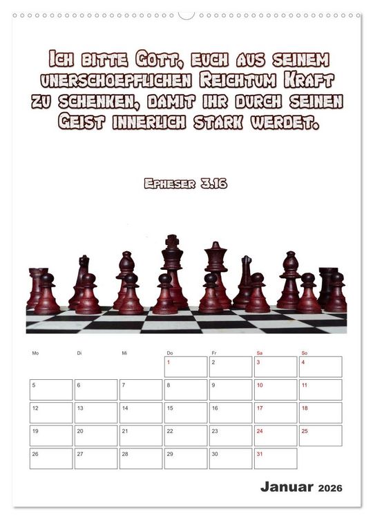 Produktbild: drei.sechzehn - Der Jesus Kalender (Wandkalender 2026 DIN A2 hoch), CALVENDO Monatskalender