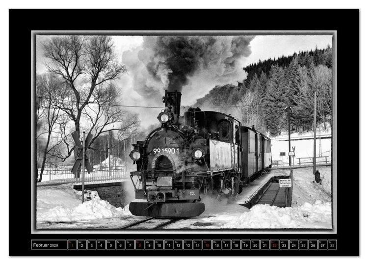 Produktbild: Die Pre&szlig;nitztalbahn (Wandkalender 2026 DIN A3 quer), CALVENDO Monatskalender