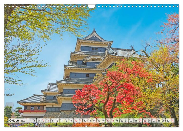 Produktbild: Japan das Land der aufgehenden Sonne (Wandkalender 2026 DIN A3 quer), CALVENDO Monatskalender
