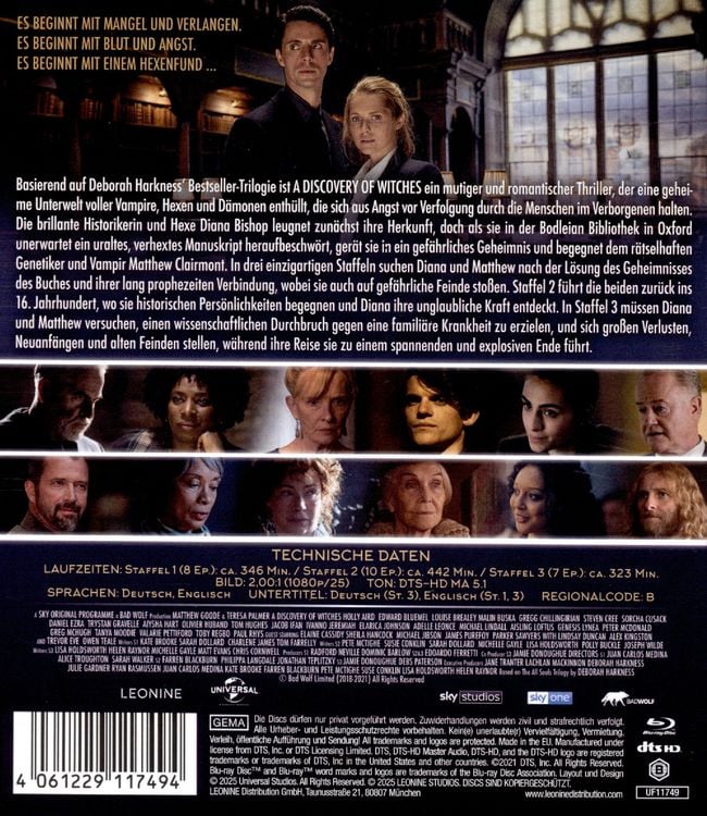 Produktbild: A Discovery of Witches - Staffel 1-3 - Komplettbox [6 BRs]