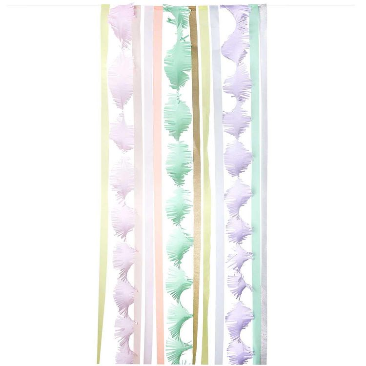 Produktbild: Luxus Party Deko Set,, 11-teilig, 8 Kreppb&auml;nder 5,5