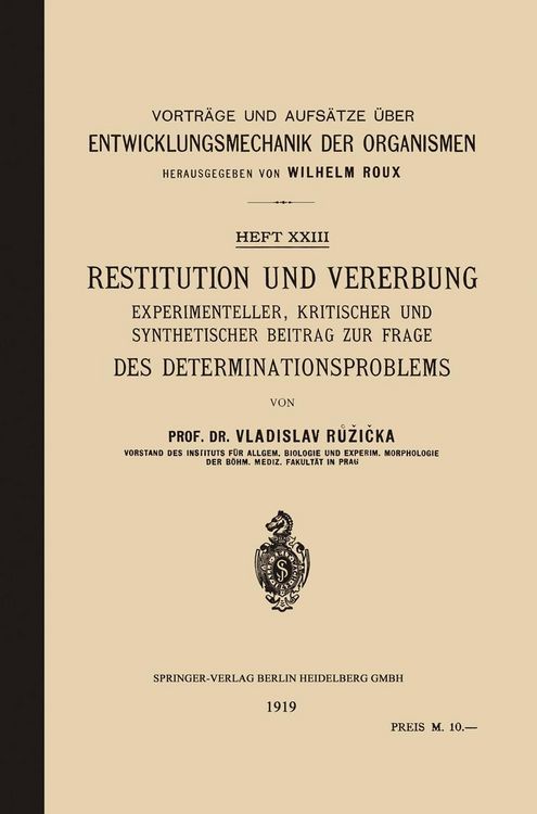 Produktbild: Restitution und Vererbung