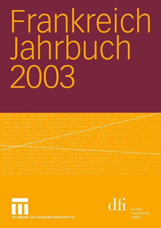 Produktbild: Frankreich Jahrbuch 2003