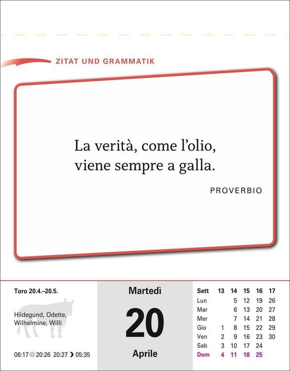 Produktbild: Italienisch Sprachkalender 2027 - Italienisch lernen leicht gemacht - Tagesabrei&szlig;kalender