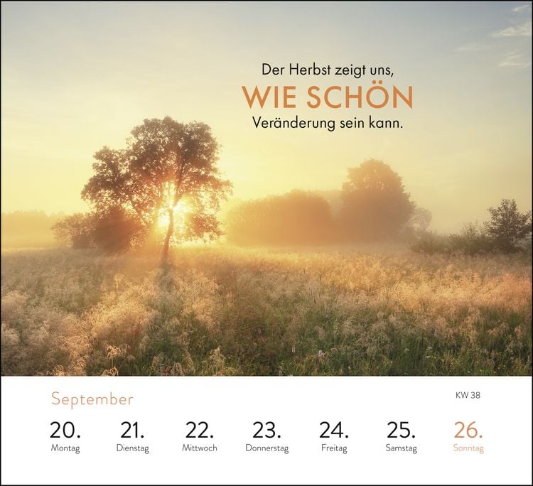 Produktbild: Wochenkalender 2027: Kleine Atempausen f&uuml;r dich