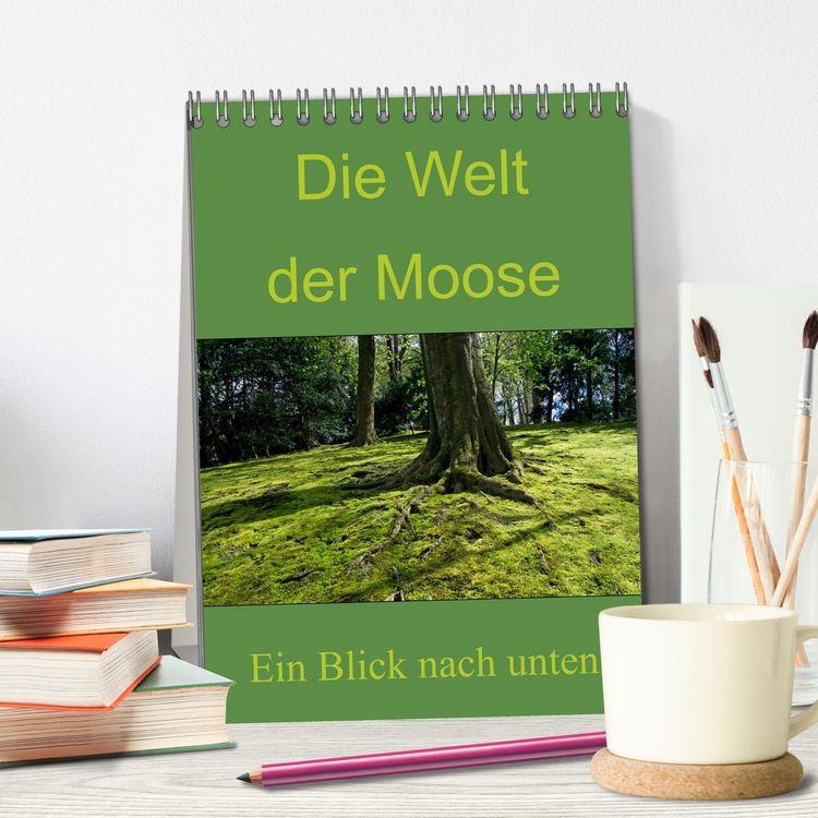 Produktbild: Die Welt der Moose. Ein Blick nach unten (Tischkalender 2026 DIN A5 hoch), CALVENDO Monatskalender