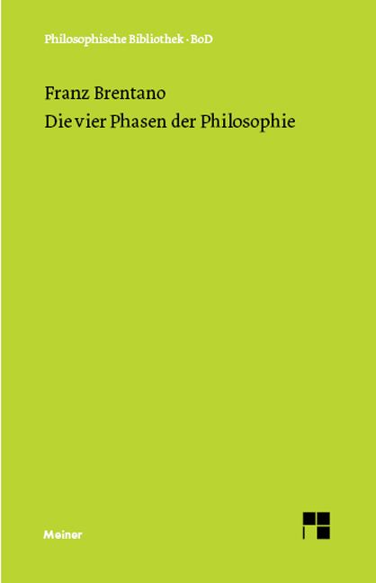Produktbild: Die vier Phasen der Philosophie und ihr augenblicklicher Stand