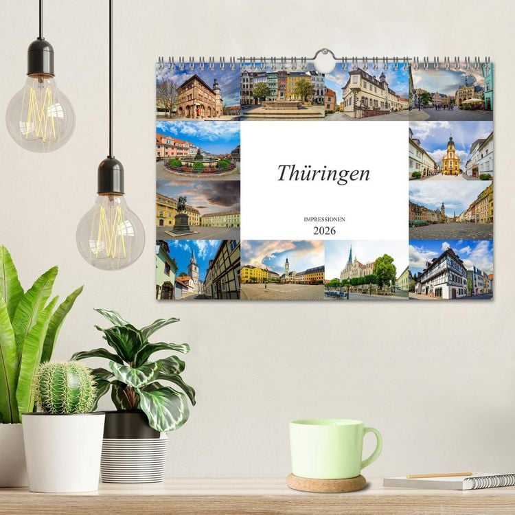 Produktbild: Th&uuml;ringen Impressionen (Wandkalender 2026 DIN A4 quer), CALVENDO Monatskalender