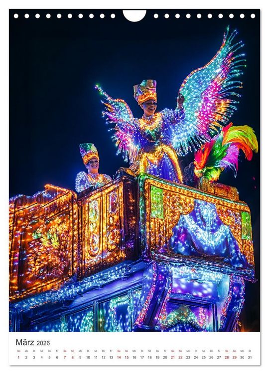 Produktbild: Tanzende Farben - Rio de Janeiro im Takt des Karnevals (Wandkalender 2026 DIN A4 hoch), CALVENDO Monatskalender