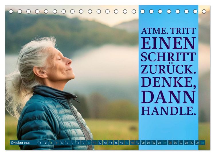 Produktbild: Im Flow des Atems - Energie des Lebens (Tischkalender 2026 DIN A5 quer), CALVENDO Monatskalender