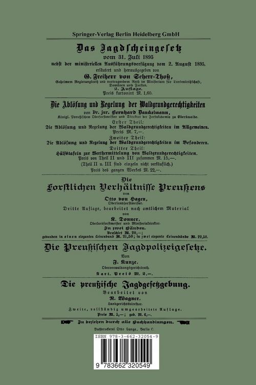 Produktbild: Jahrbuch der Preu&szlig;ischen Forst- und Jagdgesetzgebung und Verwaltung