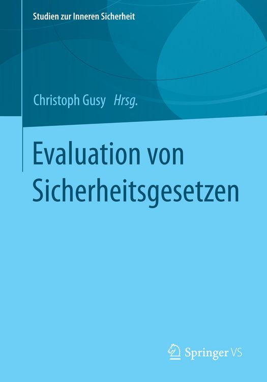 Produktbild: Evaluation von Sicherheitsgesetzen