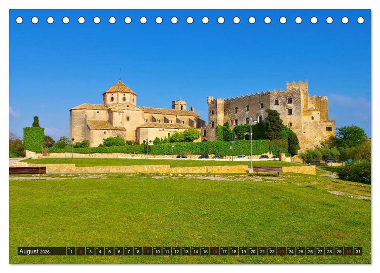 Produktbild: Costa de Ponent - Unterwegs zwischen Barcelona und Tarragona (Tischkalender 2026 DIN A5 quer), CALVENDO Monatskalender