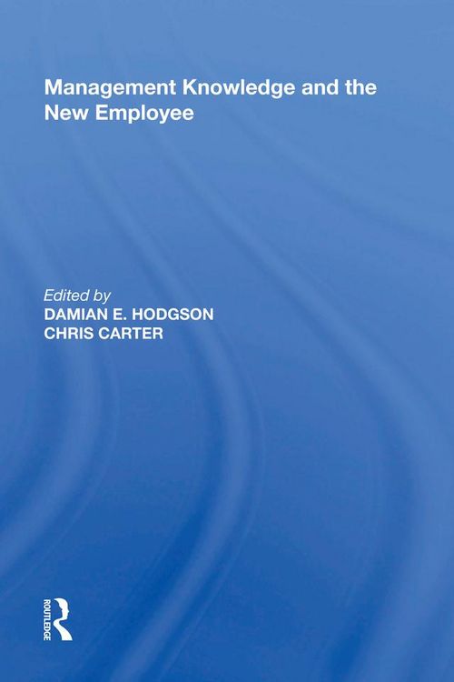 Produktbild: Management Knowledge and the New Employee