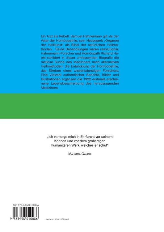 Produktbild: Samuel Hahnemann: Sein Leben und Schaffen. Bd. 1
