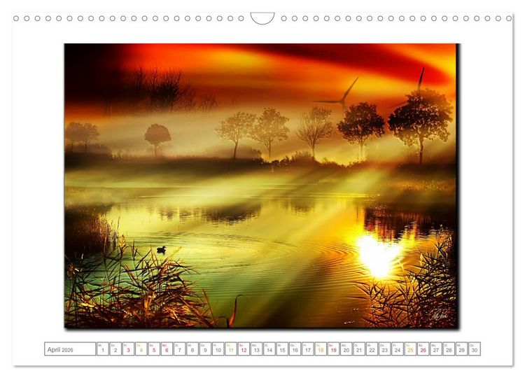Produktbild: Zwischenzeiten - Zeiten zwischen Tag und Nacht (Wandkalender 2026 DIN A3 quer), CALVENDO Monatskalender