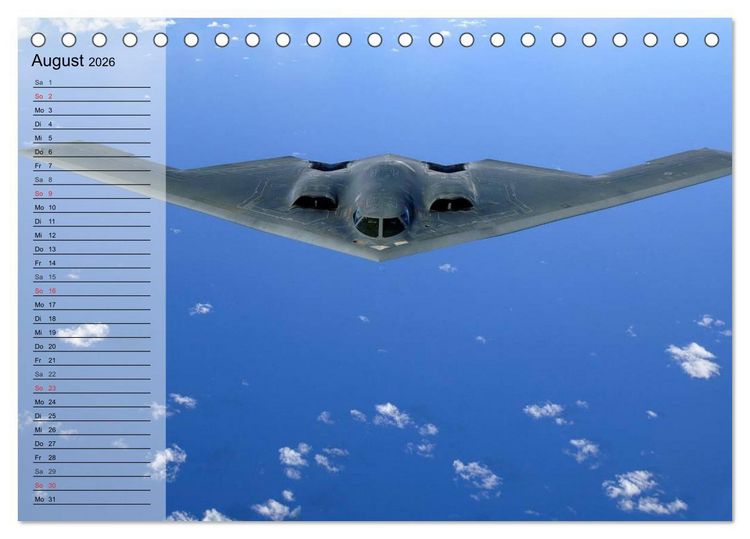 Produktbild: Kampfflugzeuge USA (Tischkalender 2026 DIN A5 quer), CALVENDO Monatskalender