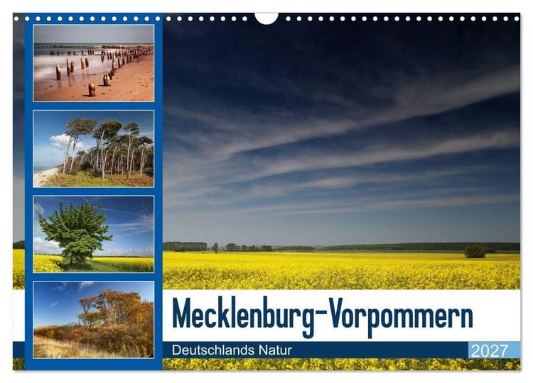 Produktbild: Mecklenburg-Vorpommern (Wandkalender 2027 DIN A3 quer), CALVENDO Monatskalender